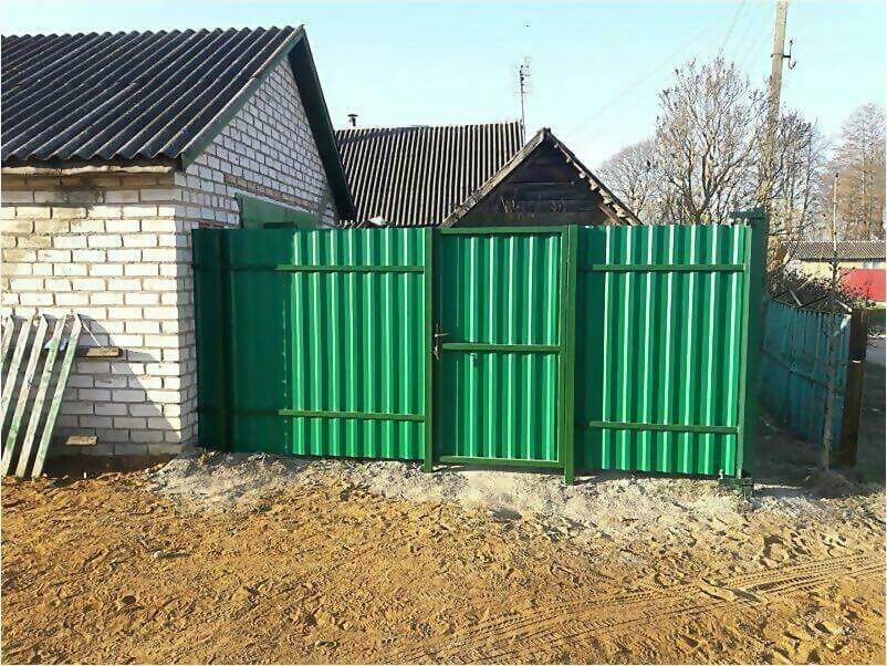 Забор, ворота, калитка из зеленого профлиста 150м фото 1 в Актау