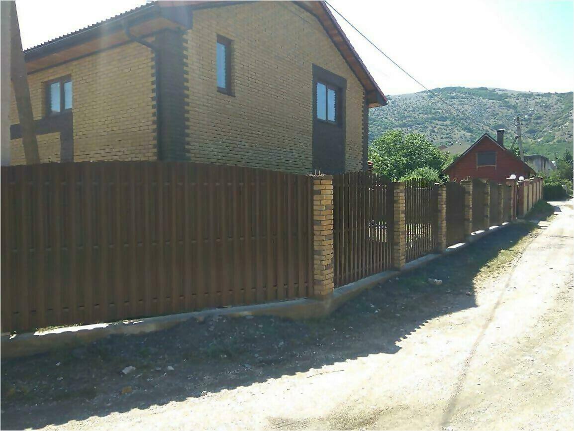 забор из штакетника 110м фото7 в Актау