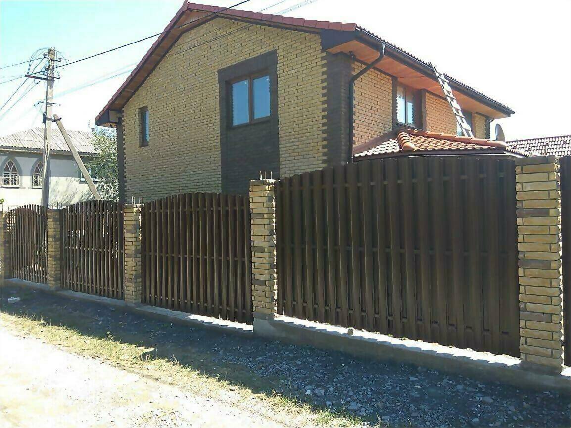 забор из штакетника 110м фото6 в Актау