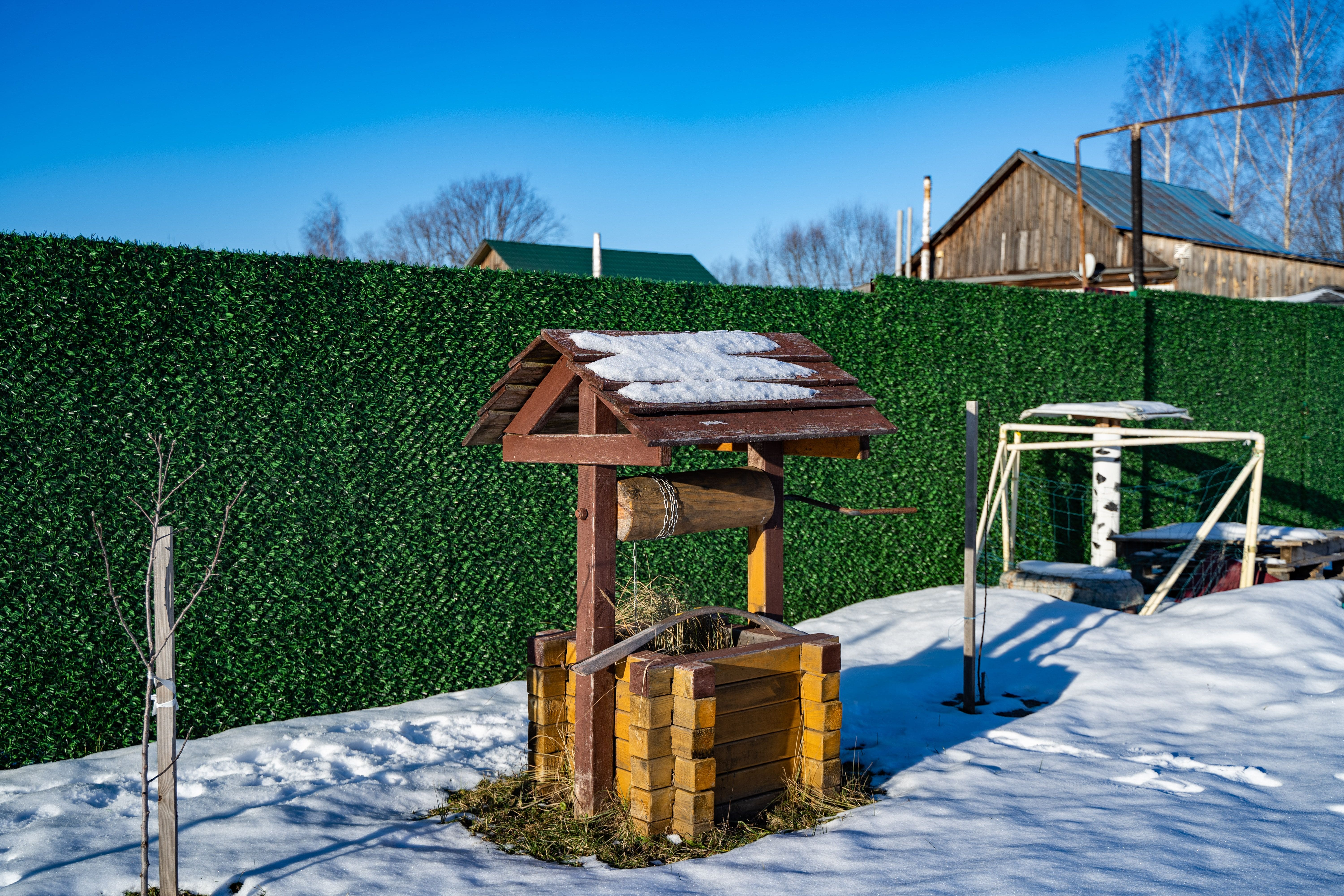 Вечнозеленый забор Grass Fence рулон 2м фото 7 в Актау